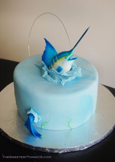 Fishing Birthday Cakes, Fish Birthday Cake, Fishing Birthday Cake, Gone Fishing Cake, Fisherman Cake, Fish Cake Birthday, Fish Birthday, Pinterest Cake, Fishing Birthday