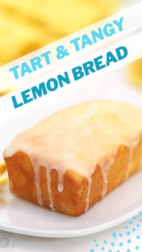 This moist lemon bread recipe is a must-try for any citrus lover! Packed with fresh lemon zest and juice, this tangy lemon loaf is easy to make, and perfect for any occasion. Best Lemon Loaf Recipe, Healthy Lemon Loaf Recipe, Healthy Lemon Loaf, Moist Lemon Loaf, Easy Lemon Bread Recipes, Yogurt Lemon Loaf, Lemon Yoghurt Loaf, Lemon Bread Recipe, Easy Lemon Bread