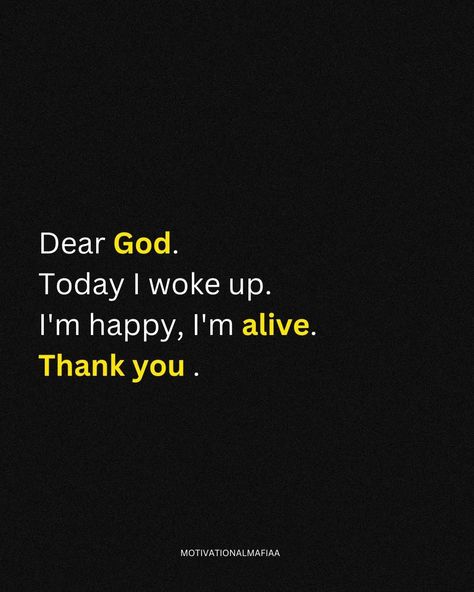 Grateful for another day of life and happiness. Thank you, God. 🙏 Like, comment, share, save, and follow @motivationmafiaaa for daily inspiration! #Gratitude #Thankful #Blessed #DailyMotivation #PositiveVibes #MotivationMafia Up And Grateful Lord, Happy And Grateful Quotes, Thank You God For Another Birthday, Thank You God For Another Day, Thank You God Quotes Gratitude, Blessings Quotes Thankful, Thank God For Another Day, Blessed Quotes Thankful, Thank You God Quotes