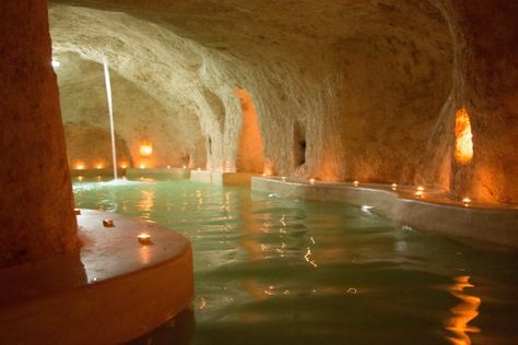 Yucatan Cenotes, Underground Swimming Pool, Grotto Pool, Secret Rooms In Houses, Spa Landscaping, Valladolid Mexico, Underground Pool, Cave Pool, Alternative Homes