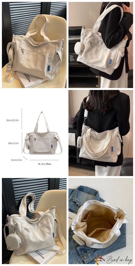 Messenger Bag For School Student, Vintage Canvas Bags, Uni Bag, Stylish School Bags, Tote Bags For School, My Style Bags, Modest Dresses Casual, Korean Casual Outfits, Bag Women Fashion