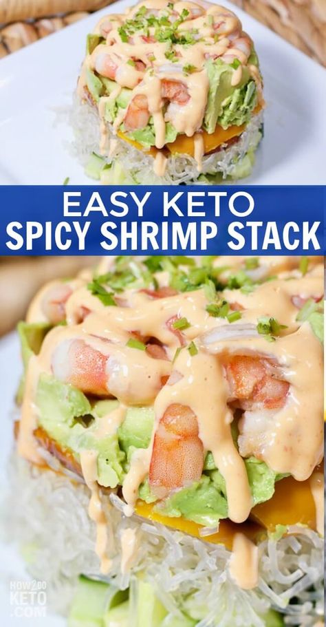 A low carb version of one of our all-time favorite recipes, these Spicy Keto Shrimp Stacks are ridiculously flavorful! Shrimp Stacks, Keto Shrimp, Dietrich Bonhoeffer, Resep Diet, Low Carb Diets, Ketogenic Diet Meal Plan, Ketogenic Diet Plan, Spicy Shrimp, Keto Diet Menu