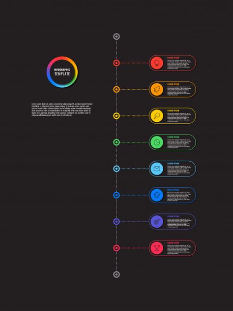 Dark Infographics, 85 Best Premium Graph... #Freepik #darkinfographics Excel Dashboard, Powerpoint Ideas, Powerpoint Tutorial, Company Presentation, App Concept, Marketing Icon, Timeline Infographic, Powerpoint Design Templates, History Timeline