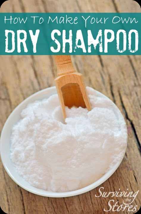 How to make your own dry shampoo! I only wash my hair a couple of times each week and the rest of the week use this! How To Clean Cooking Oil With Corn Starch, Recipes With Corn Starch, Wash My Hair, Homemade Pantry, Bread Storage, Homemade Cleaning, Cleaning Guide, Baking Soda Shampoo, Cleaning Ideas