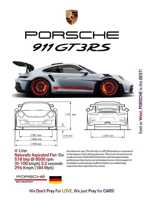 Car Posters Aesthetic, Porsche Gt3 Rs Poster, Photo Poster Design, Nice Poster, Hoodie Design Ideas, Porsche Poster, Tshirt Artwork, Car Png, Car Advertising Design