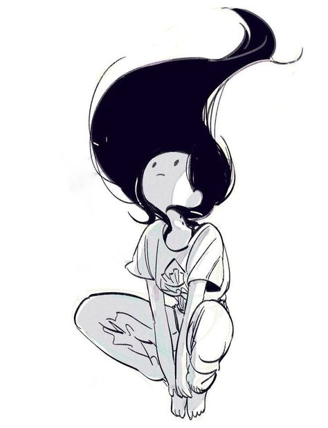 Marceline And Bubblegum, 캐릭터 드로잉, Adventure Time Art, Arte Sketchbook, Long Black Hair, Dessin Adorable, 영감을 주는 캐릭터, Sketchbook Art Inspiration, Art Inspiration Drawing