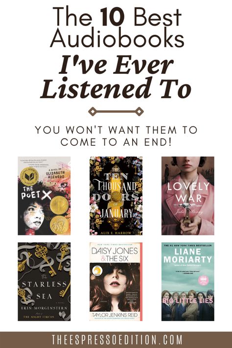 Learn more about the ten best audiobooks I’ve ever listened to in this article. / #audiobooks #bestaudiobooks #audiobooksforwomen / best audiobooks / fiction audiobooks / best books / audiobook month Best Memoir Audiobooks, Books To Listen To, Best Audiobooks 2023, The Marriage Portrait Book, Best Audiobooks 2022, Best Audible Books 2023, Best Audiobooks For Women, Audio Books For Women, Audiobook Aesthetic