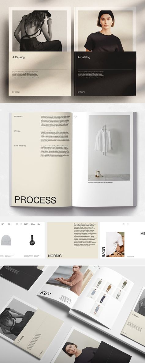 Editorial Catalogue Design, Product Catalogue Design Ideas, Product Brochure Layout, Brand Catalog Design, Product Catalogue Design Layout Ideas, Clothing Catalog Design, Product Catalogue Design Layout, Catalog Design Fashion, Fashion Catalogue Design