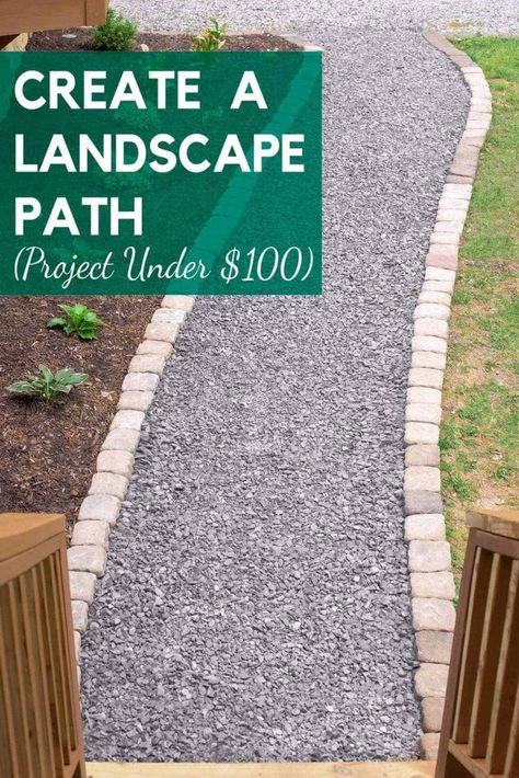 Gravel Walkway, Gravel Pathway, Gravel Landscaping, House Florida, Backyard Walkway, Walkway Landscaping, Walkways Paths, Front Walkway, Gravel Path