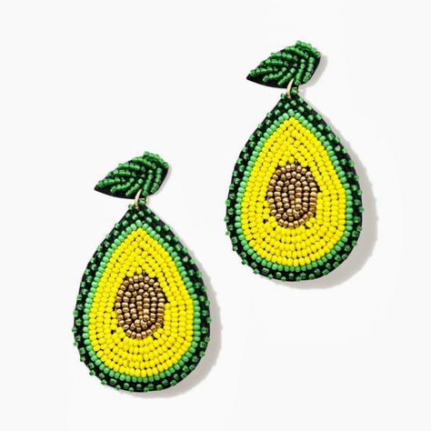 Avocado Earrings, Avocado Design, Christmas Gift Bow, Givenchy Earrings, Primitive Kitchen Decor, Holy Guacamole, Circle Fashion, Crochet Kids Hats, Twisted Metal