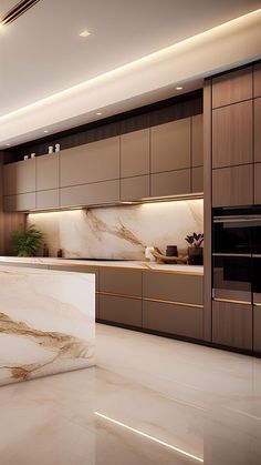 Sleek Kitchen Cabinets, Modern Kitchen Room, Modern Luxury Kitchen, Desain Pantry, Simple Kitchen Design, Desain Furnitur Modern, Modern Luxury Bedroom, تصميم للمنزل العصري, Sleek Kitchen