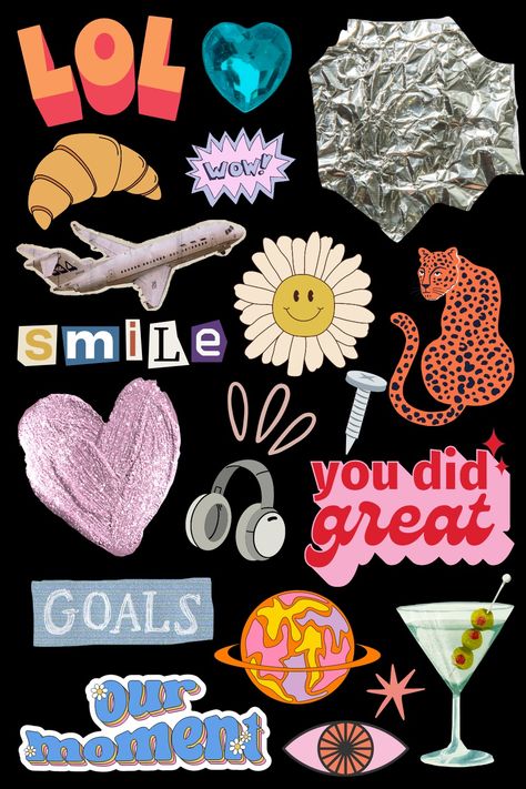 vision board, vision board stickers, vision board ideas, vision board 2023, stickers, new year new me, stickers, collage stickers, canva board stickers, girly, creative stickers, digital vision board, how to make a vision board, vision board stickers Girly Stickers For Journal, My Vision Board Lettering, 2024 Vision Board Drawing, Vision Board Canvas Ideas, Canvas Vision Board Ideas, Creative Vision Board Ideas Design, Vision Board Stickers Printable, Mood Board Stickers, Scrapbook Cutouts Free Printable