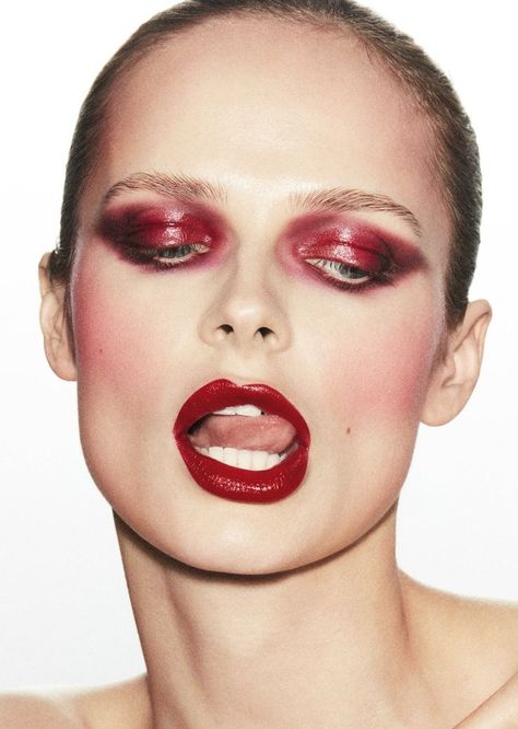 Yuliya Paul - July 8th, 2022 Red Makeup Looks, Winter Style Guide, Runway Hair, Summer Makeup Looks, Lip Beauty, Red Makeup, Lips Shades, Beauty Shoot, Hair Images