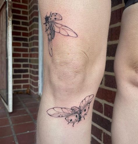 Ladybug Leg Tattoo, Leg Bug Tattoo, Ladybug Knee Tattoo, Bug Leg Tattoo, Beetle Leg Tattoo, Bug Knee Tattoo, Bug Tattoo Leg, Leaf Bug Tattoo, Bug Tattoo Knee