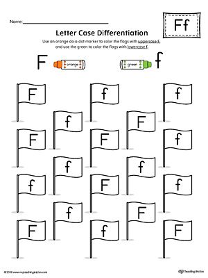 Letter Case Recognition Worksheet: Letter F Worksheet.This fun and coloring activity helps preschoolers and kindergarteners recognize the difference between the uppercase and lowercase F. Letter Ff Activities Preschool, Letter F Worksheets Kindergarten, Preschool Letter F Activities, Worksheet Letter F, F Worksheets Preschool, Letter Ff Worksheets, Letter F Preschool Activities, Letter F Worksheets For Preschool, Letter F Preschool