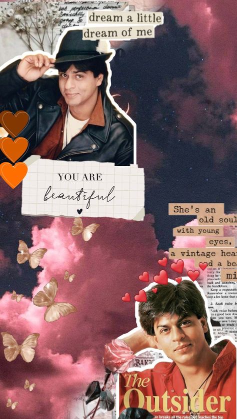 Srk Collage Wallpaper, Shahrukh Khan Aesthetic Wallpaper, Srk Collage, Srk Aesthetic Wallpaper, Shah Rukh Khan Wallpapers Aesthetic, Shah Rukh Khan Wallpapers, Shahrukh Khan 90s, Shahrukh Khan Wallpapers, Srk Aesthetic