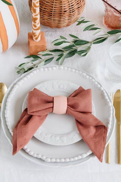 How To Fold Napkins Into Beautiful Bows — Smor Home Napkin Ring Folding, Room Diy Ideas, Easter Napkin Folding, Wedding Napkin Folding, How To Fold Napkins, Napkin Ideas, Christmas Napkin Folding, Valentine Home Decor, Cloth Napkin Folding