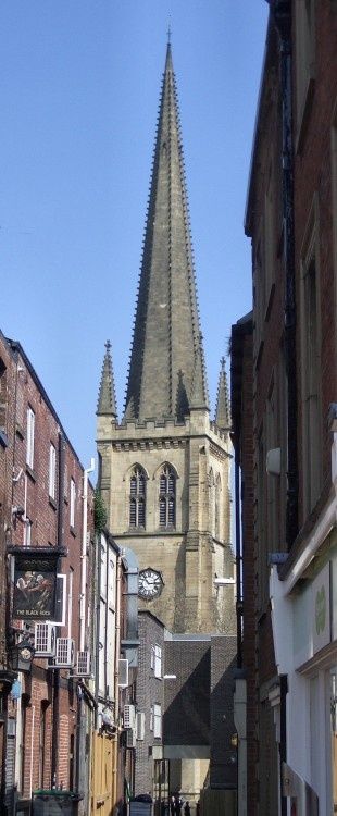 Wakefield Cathedral, West Yorkshire. Viewed from Westgate #RealEstate #LiveinWestYorkshire http://castlesmart.com can help you find your new home. Wakefield Yorkshire, Photography History, England Photography, Cottage Crafts, Country Park, History Of Photography, Country Landscaping, Yorkshire England, Wakefield