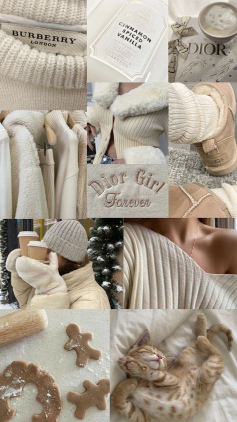 winter vanilla girl aesthetic Vanilla Girl Aesthetic, Vanilla Girl, Winter Wallpaper, Sleeves Clothing, Vanilla, Velvet, Collage, Long Sleeve, Design