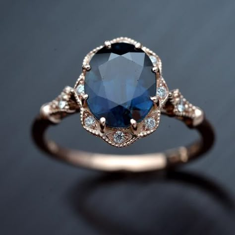 Oval Halo Engagement Ring, Vintage Inspired Engagement Rings, Feel Powerful, Engagement Rings Vintage Halo, Sapphire Rings, Engagement Ring Vintage, Sapphire Engagement Ring Blue, Dream Engagement Rings, Simple Dress