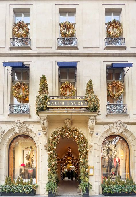 HOLIDAY SEASON IN PARIS - 2022 — Parisian Moments Ralph Lauren Store, Good For Me, The Enchanted Home, Place Vendome, Enchanted Home, Paris Images, Holiday Ready, Christmas Past, Christmas Display