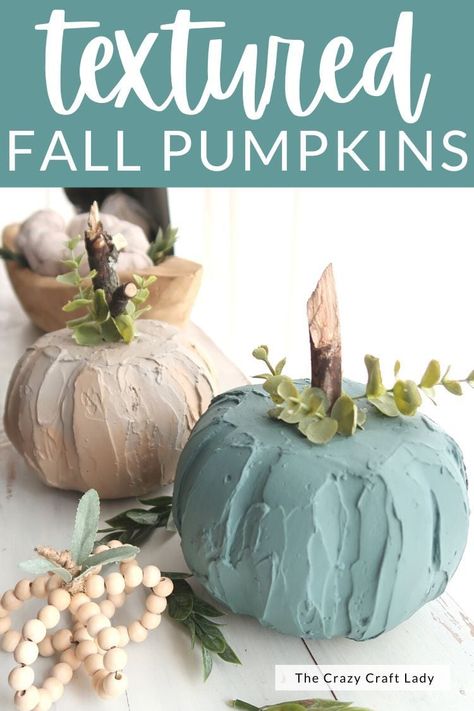 Make several of these super cute textured pumpkins to add to your growing stash of pumpkin fall decor! No Carve Pumpkin Decorating Ideas, Dollar Store Pumpkin, No Carve Pumpkin, Fall Pumpkin Sign, Pumpkin Decorating Ideas, No Carve Pumpkin Decorating, Dollar Tree Pumpkins, Fall Pumpkin Crafts, Fall Pumpkin Decor