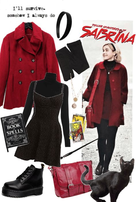 The Chilling Adventures Of Sabrina The Teenage Witch Outfits, Sabrina Spell Man Costume, Sabrina Netflix Outfits, Chilling Adventures Of Sabrina Aesthetic Outfits, Sabrina The Witch Outfits, The Chilling Adventures Of Sabrina Spellman Outfit, Sabrina Spell Man Outfits, Sabrina Spellman Outfit 90s, Chilling Adventures Of Sabrina Outfits