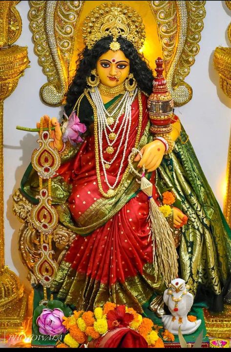 Bengali Lakshmi Puja, Maa Lakhi Image, Kojagori Lokkhi Puja, Lakhi Puja, Maa Lakshmi Images, Ma Laxmi Images, Lokkhi Thakur, Laxmi Murti, Durga Puja Wallpaper