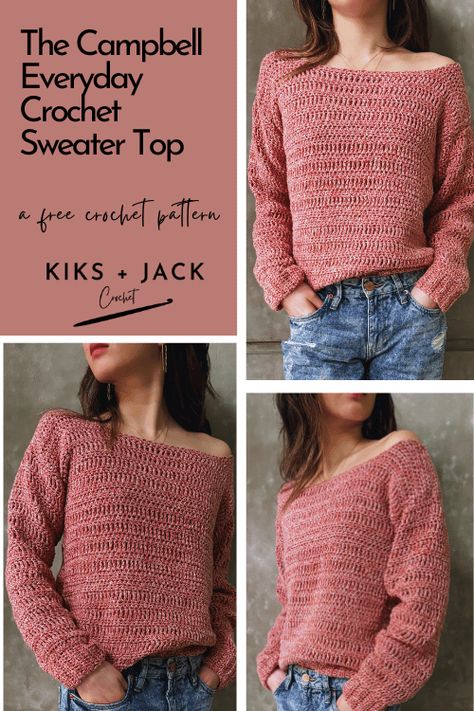 Crochet Sweaters & Cardigans – Free Patterns - Kiks and Jack Crochet Triple Crochet Stitch, Crochet Cardigan Free, Crochet Sweater Free, Fast Crochet, Crochet Jumper, Crochet Sweater Pattern Free, Modern Crochet Patterns, Crochet Sweaters, Crochet Blog