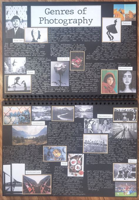 GCSE photography sketchbook pages researching genres of photography History Of Photography Sketchbook, Photography Gcse Book, Genres Of Photography, Gcse Photography Sketchbook Layout Grade 9, Photography Research Pages, Our World Photography Gcse, Gcse Photography Ideas, Gcse Photography Sketchbook Layout, Photography Sketchbook Ideas