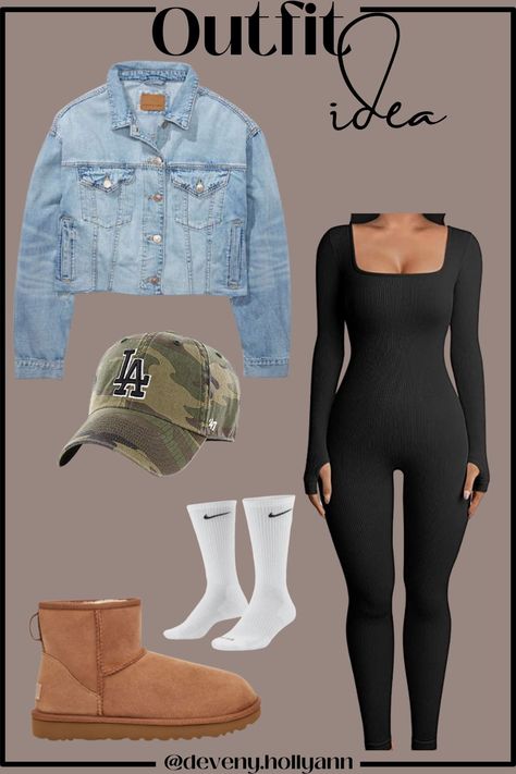 Outfits With Jumpsuits, School Black Outfits, Onesie Ideas Women, Black Onesie Outfit, Onesie Outfit Women, Amazon Outfits Black Women, Shein Outfits Fall 2023 Baddie, Onesie Outfits, Catsuit Outfit