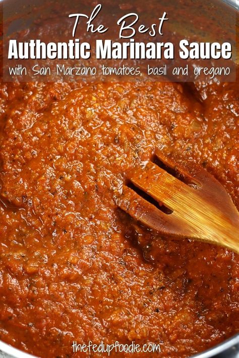 Marinara Meat Sauce Homemade, Mariana Sauce Homemade, Light Marinara Sauce, Marina Sauce Recipe, All Day Marinara Sauce, Thick Marinara Sauce, Maranera Sauce Sauce, Chunky Marinara Sauce Homemade, Homade Marinara Sauce Recipes Easy