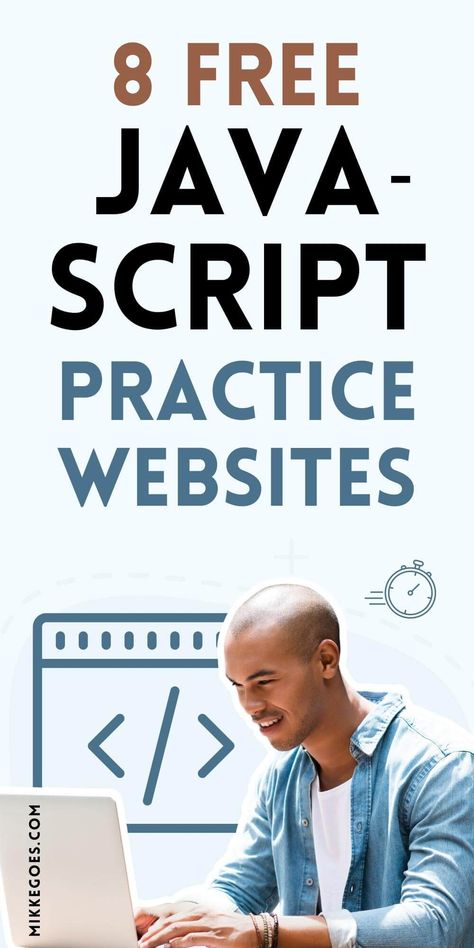 Find the best Javascript beginner practice websites to improve your coding skills! These top websites with fun JavaScript projects and exercises are the best places to learn how to code, practice your front end web development skills, and build a portfolio of real-life JavaScript projects to start a career as a professional developer. If you are new to JavaScript and want to learn coding for beginners, these are the best places to get started. Save this pin for later! How To Learn Javascript, Website Design For Beginners, Web Development For Beginners, Front End Web Development Projects, Javascript Projects For Beginners, Java Script For Beginners, Html Code Web Design Website, Php Projects, Front End Developer Portfolio