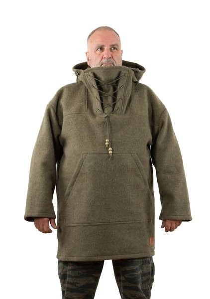 Anorak Pattern, Wool Anorak, Bushcraft Gear, Bushcraft Camping, Fire Retardant, Outdoor Clothing, Green Coat, Motivational Words, Warm Coat