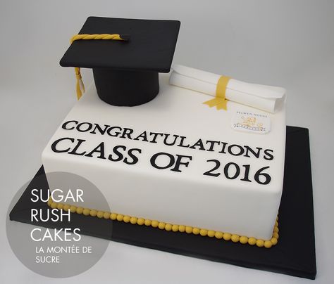 Selwyn House 2016 graduation cake Square Graduation Cakes, Graduation Cakes Design, Prom Cake, Desserts For Christmas, Graduation Sheet Cakes, Christmas Dessert Ideas, Grad Cakes, Graduation Cake Designs, Graduation Party Cake