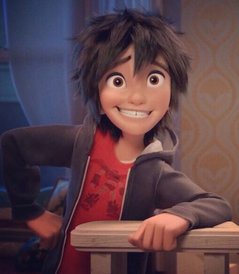 Hiro Hamada - what an adorable 14 year old cartoon boy, right? Hiro Hamada Icon, Hiro Tadashi, Big Hero 6 Characters, Tadashi Hamada, San Fransokyo, Hiro Big Hero 6, Hiro Hamada, Crush On You, A Crush