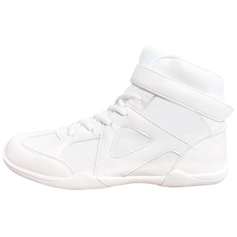 PRICES MAY VARY. Women sizing. Sizes run smaller than street shoe size. Order 1/2 size up for comfort fit. Men choose according to shoe length. Adult & Youth white cheerleading shoe features premium synthetic upper with mesh. Extremely lightweight and breathable material. White mid top cheer shoes with unique design. Soft, comfortable and stylish sneaker shoes. This Fashion athletic sport dance shoe is perfect for cheerleading competition, dancing, fitness and daily use. Sizing: 5M US: 8.74"/22. Cheer Shoes Aesthetic, Slime Easy, Dancing Fitness, Cheerleading Shoes, Cheerleading Competition, Cheer Shoes, Tenis Nike, Street Shoes, Shoe Inspiration