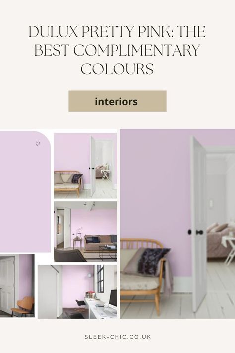 Dulux Kitchen Paint, Dulux Paint Colours, Bright Aesthetic, Complimentary Colours, Pink Bedroom For Girls, Dulux Paint, Pink Shade, Pink Paint, Chic Interior