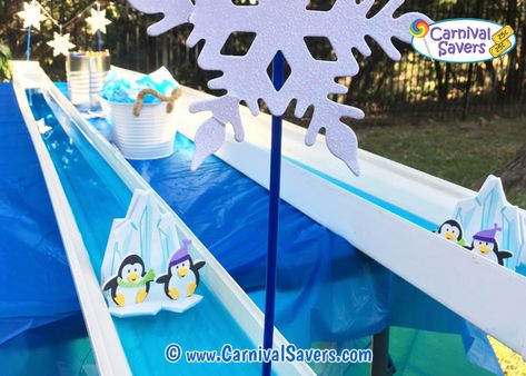 Penguin Race Winter Carnival Game Idea Winter Festival Ideas, Winter Carnival Games, Christmas Fayre Ideas, Winter Party Games, Carnival Activities, Carnival Games For Kids, Christmas Fair Ideas, Festival Games, Winter Carnival