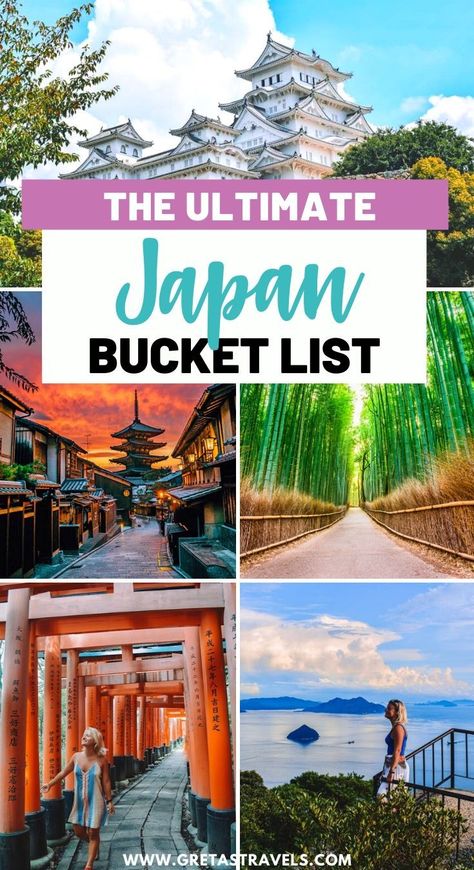 Ultimate Japan Itinerary, Most Instagrammable Places In Japan, Japan Travel 2023, Must See Places In Japan, Japan Itinerary 8 Days, Most Beautiful Places In Japan, Japan To Do List, Bucket List Japan, Thing To Do In Japan