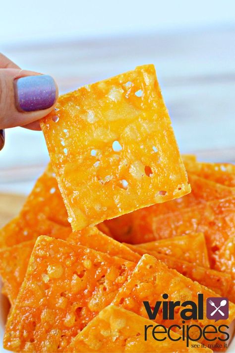 Homemade Cheez-Its are a Viral TikTok Sensation! | Salty Side Dish Recipes Trending Snacks, Cheez It Recipe, Cheez Its, Homemade Cheez Its, Salty Side Dish, Strawberry Angel Food Cake, Homemade Cheese Crackers, Diy Cheese, Recipe Tiktok