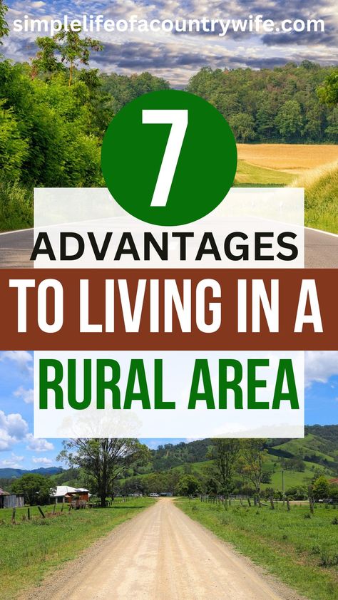 advantages to living in a rural area Rural Living Country Life, Living In The Country, Homesteading Tips, Rural Home, Life On A Budget, Raising Backyard Chickens, Sense Of Belonging, The Barnyard, Rural Living