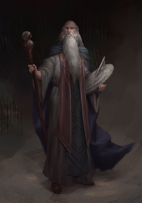 Mage Clothing, Wizard Outfit, Wizard Character, Npc Ideas, Male Witch, Fantasy Wizard, Father Time, Deviant Art, Dnd Art