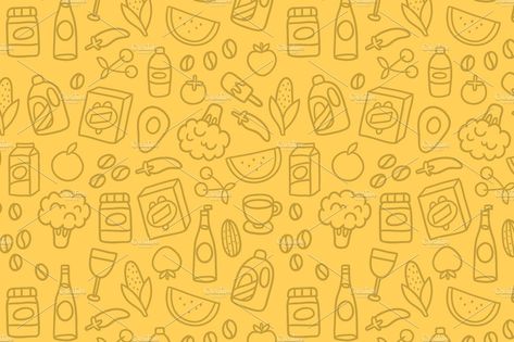 Vector Grocery seamless pattern Grocery#pattern#Vector #affiliate Food Pattern, Modern Office Design, Food Patterns, Best Background Images, Black Art Pictures, Iphone Background Wallpaper, Seamless Pattern Vector, Pattern Vector, Modern Office