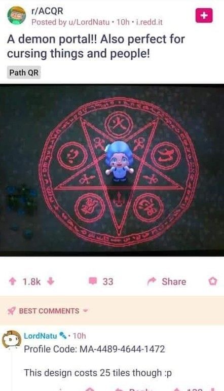 Floor Design Codes Animal Crossing, Weird Acnh Island, Pentagram Acnh Code, Acnh Spooky Cottagecore, Acnh Pentagram Designs, Acnh Spooky Flag Design, Animal Crossing Design Codes Spooky, Acnh Island Designs Spooky, Spooky Acnh Ideas