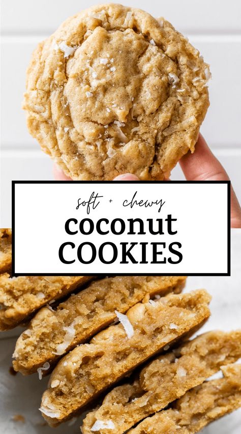 Snacks With Coconut Flakes, Vegan Cookies With Coconut Oil, Easy Healthy Coconut Desserts, Golden Grams Recipes, Coconut Almond Oatmeal Cookies, Coconut Flake Cookies, Recipes Using Coconut Flakes, Dessert With Coconut Flakes, Coconut And Oatmeal Cookies