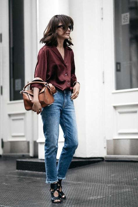 A Blogger's Casual Cool Mix To Try Now Style Casual Chic, Shirt Casual Style, Moda Chic, Fashion Blogger Style, Flowy Blouse, Business Outfit, Mode Inspo, Looks Chic, Inspired Outfits