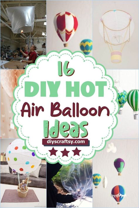 DIY Hot Air Balloon Ideas Hot Air Balloon Decorations Diy, Ballon Crafts, Hot Air Balloon Party Theme, Hot Air Balloon Party Decorations, Balloon Centerpieces Diy, Diy Hot Air Balloon, Ballon Diy, Hot Air Balloon Centerpieces, Balloon Lanterns