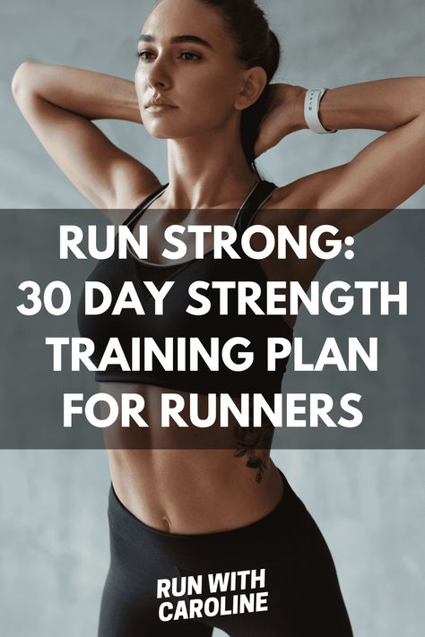 Full Body Strength Training For Runners, Weights For Runners Workout, Runners Gym Workout Strength Training, 2 Day A Week Strength Training, Strength Training For Runners Plan, Runners Weight Training, Workout Split For Runners, Running And Strength Training Plan, Strength Training For Running