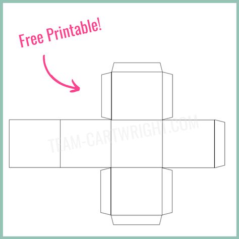 How To Make Paper Dice (with Free Printable!) - Team Cartwright How To Make Paper Dice, Paper Dice Diy Free Printable, Dice Printable Template, Printable Dice Template Free, How To Make A Dice Out Of Paper, Paper Dice Template, How To Make A Dice, Ladybug Games, Sewing Games